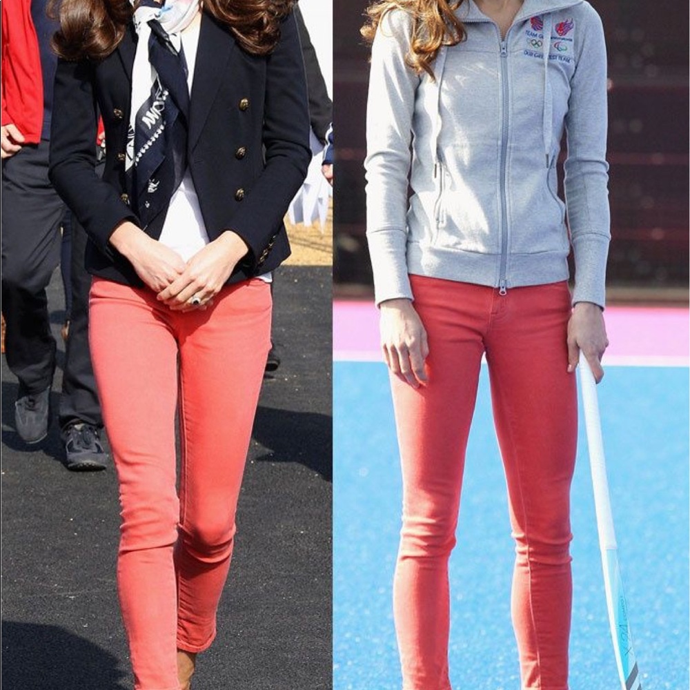 American eagle coral skinny jeans